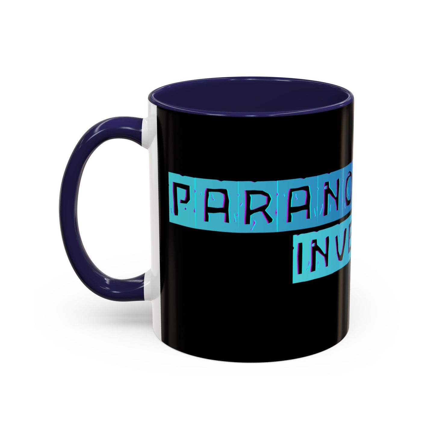 Paranormal Investigator Accent Coffee Mug – Blue Ribbon Design (11/15oz)