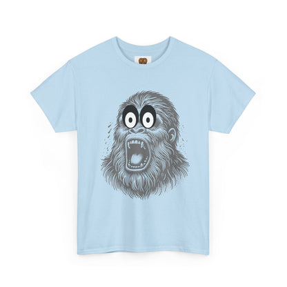 Screaming Ape Graphic Tee — Retro Monochrome Primate Design