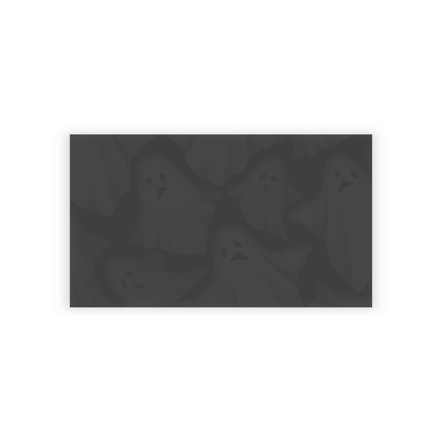 Ghost Pattern Business Cards — Dark Halloween Networking Cards