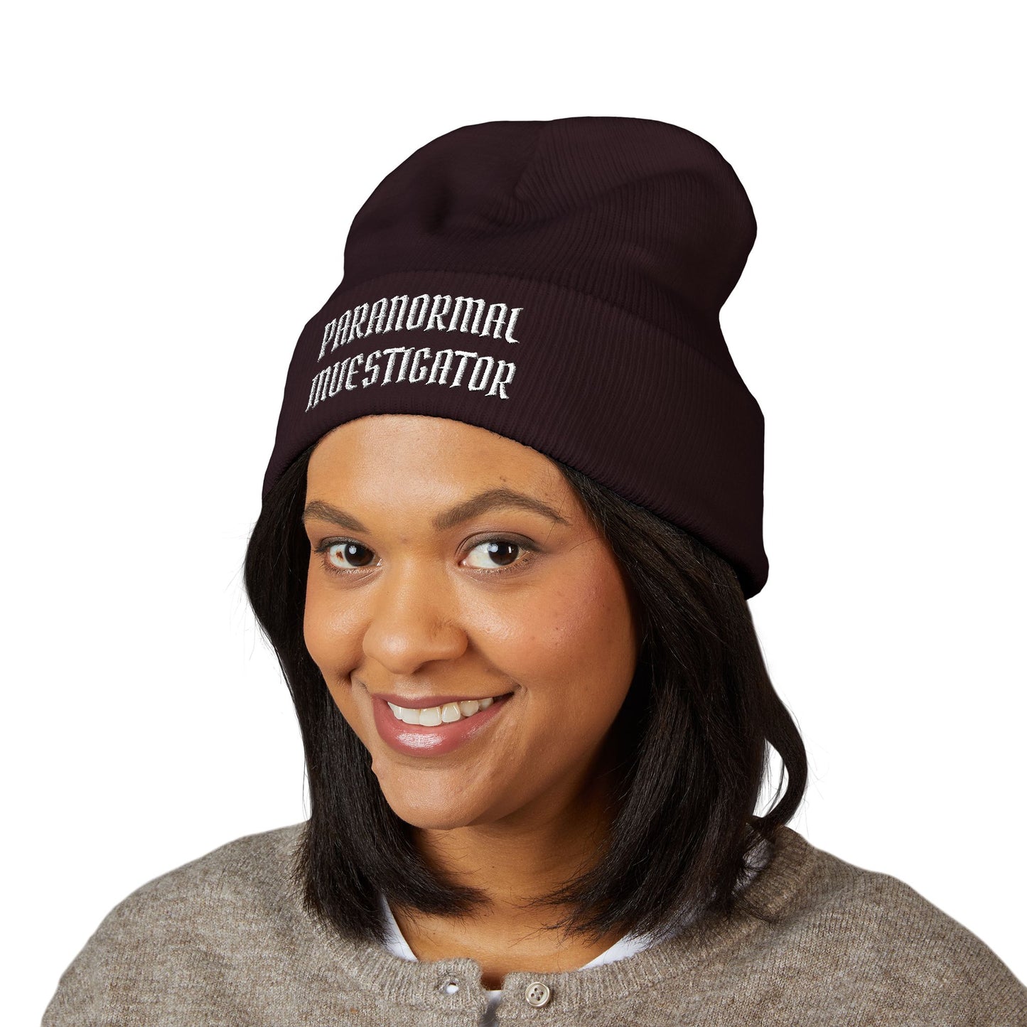 Paranormal Investigator Embroidered Beanie