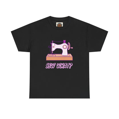 Sew What? Vintage Sewing Machine Tee — Funny Sewing Gift