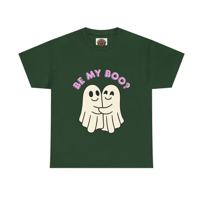 Be My Boo? Ghost Couple Tee — Cute Halloween Couples T‑Shirt