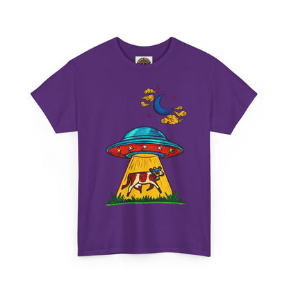 Alien UFO Cow Abduction T-Shirt