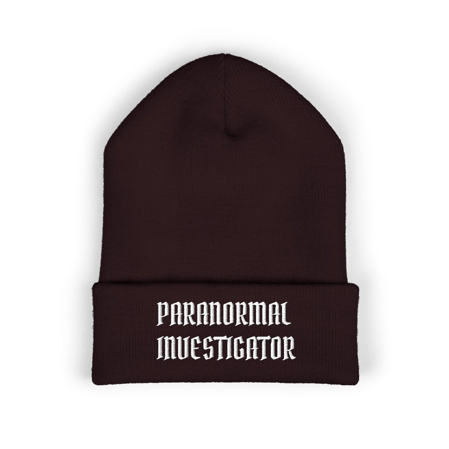 Paranormal Investigator Embroidered Beanie