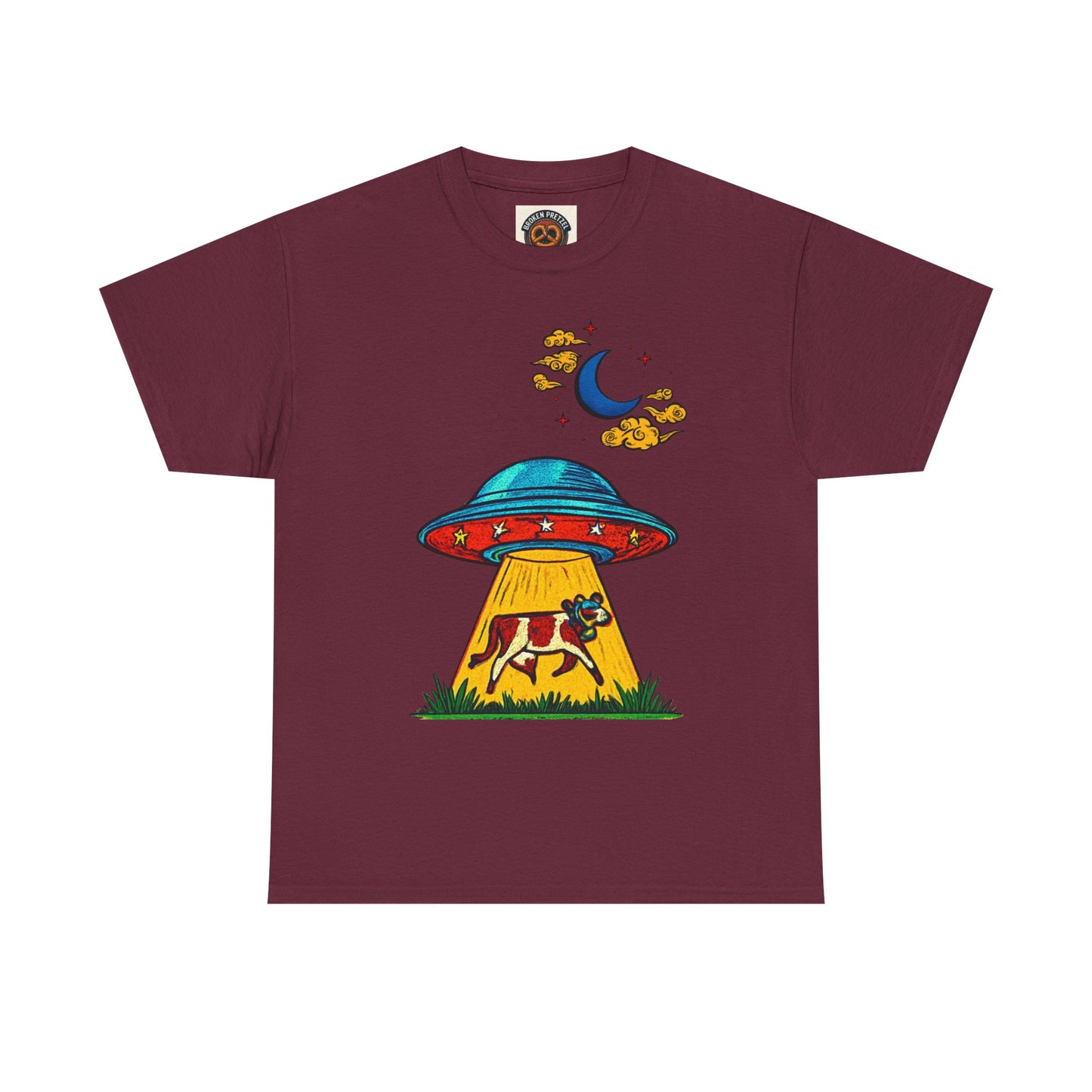 Alien UFO Cow Abduction T-Shirt