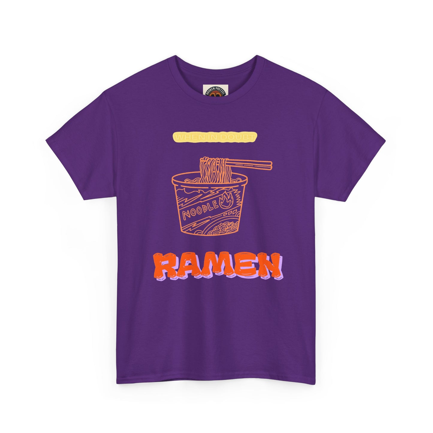 Ramen Cup Graphic Tee – Retro Noodle Illustration Casual T-Shirt
