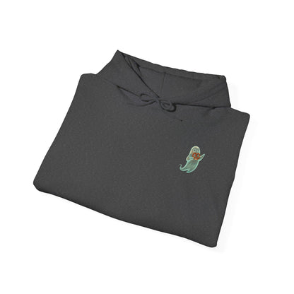 Alien UFO Abduction Hoodie — Colorful Retro Spaceship Graphic
