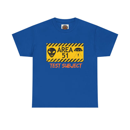 Area 51 Test Subject T-Shirt — Alien Warning Graphic Tee