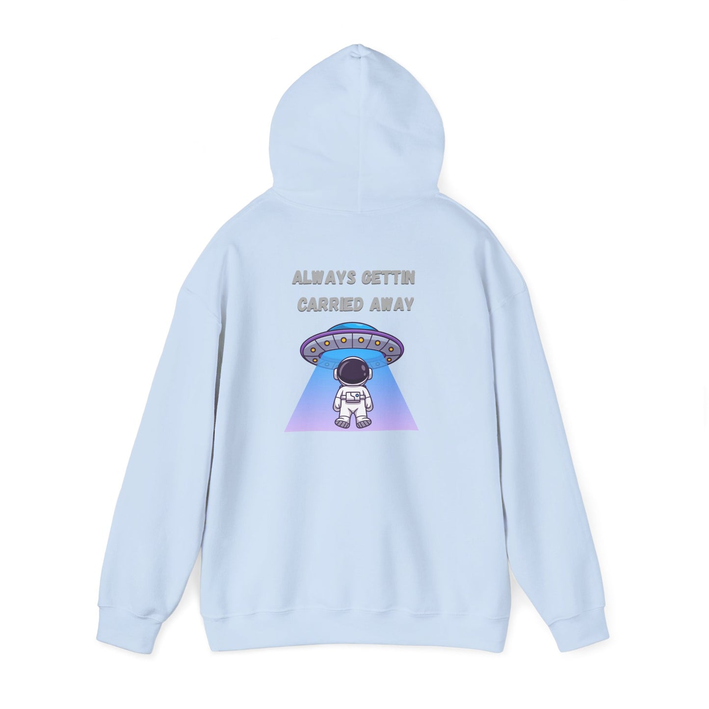 Astronaut UFO Hoodie — "Carried Away" Space Abduction Sweatshirt