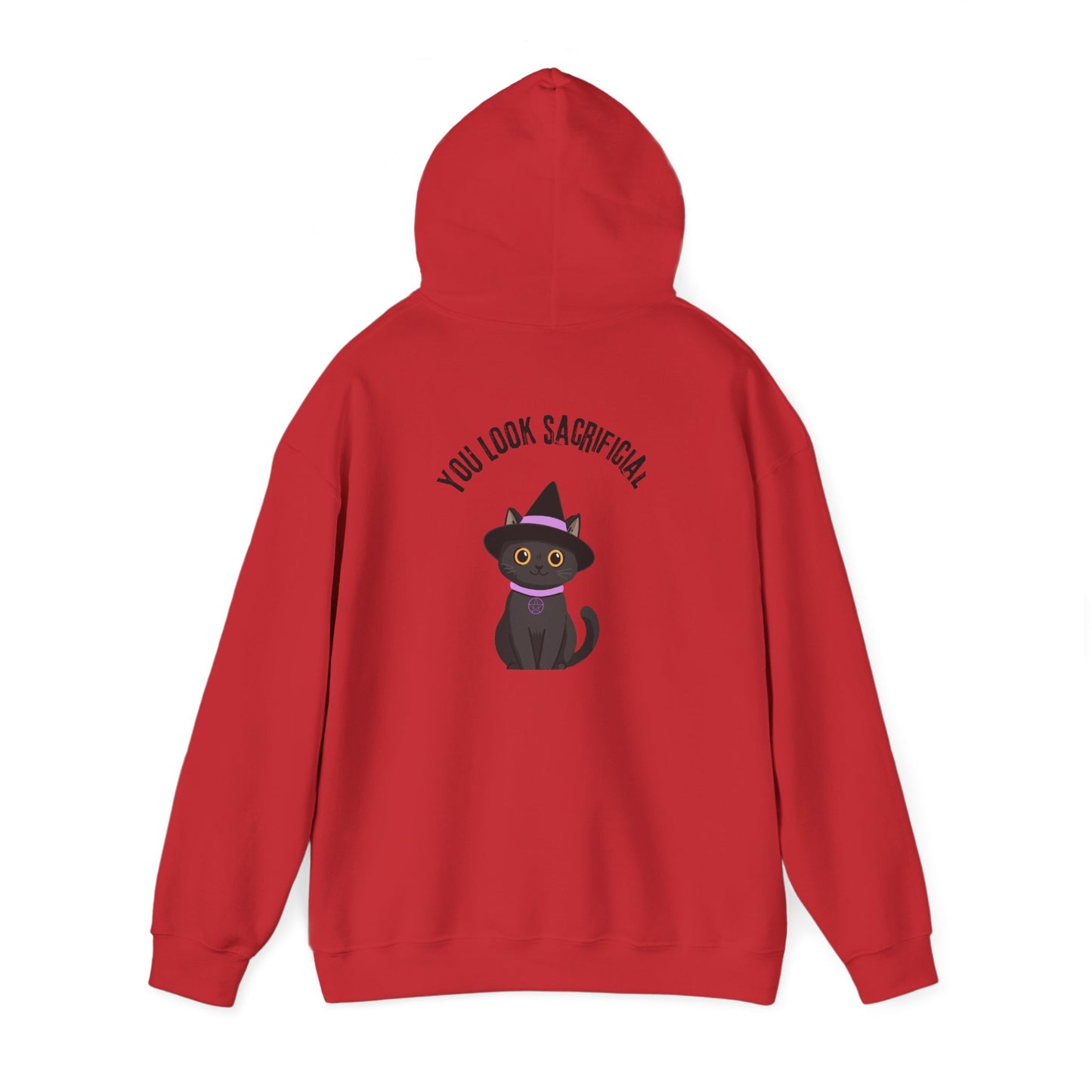 Witch Cat Hoodie – "You Look Purrrfect" Cute Black Cat Halloween Sweatshirt
