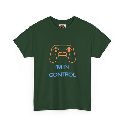 Gamer Controller Tee — "I'm In Control" Retro Neon Video Game T‑Shirt