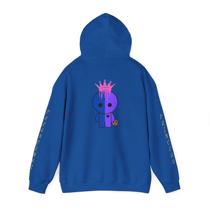 Princess Paranormal Hoodie — Cute Neon Crown Ghost Graphic Pullover