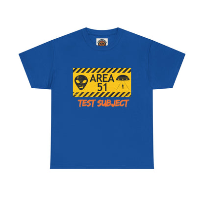 Area 51 Test Subject T-Shirt — Alien Warning Graphic Tee