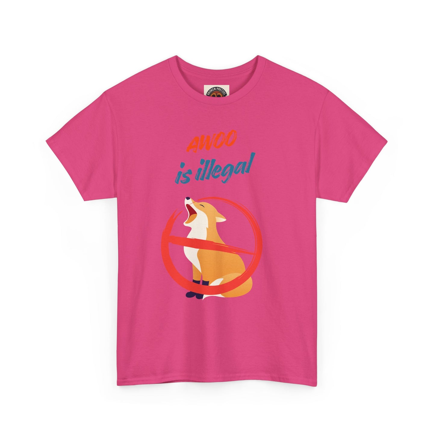 Graphic Tee — "Awoo Is Illegal" Corgi Protest Shirt