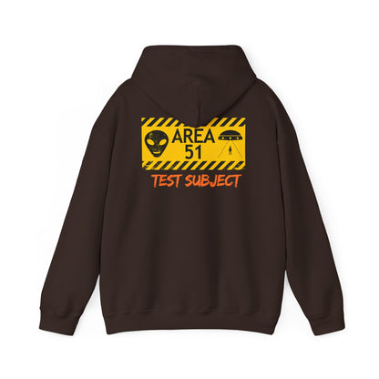 Area 51 Test Subject Hoodie — Alien Graphic Hooded Sweatshirt