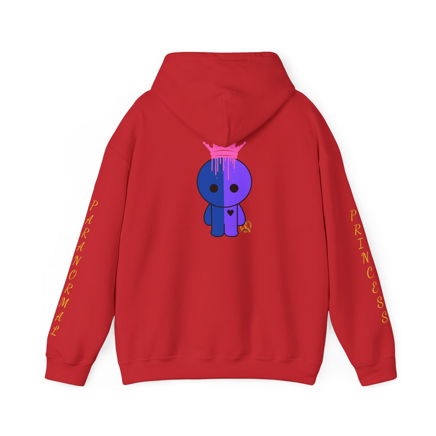 Princess Paranormal Hoodie — Cute Neon Crown Ghost Graphic Pullover