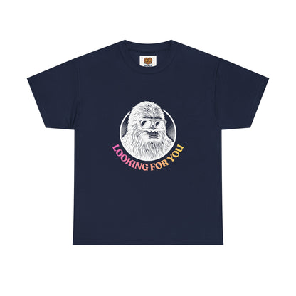 Looking For You Sasquatch T-Shirt — Retro Bigfoot Graphic Tee