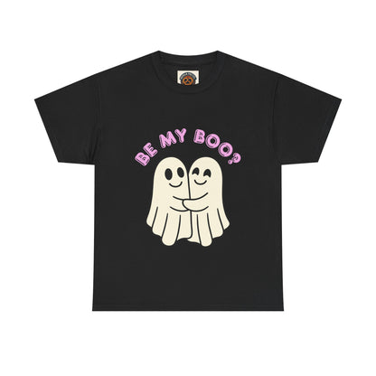 Be My Boo? Ghost Couple Tee — Cute Halloween Couples T‑Shirt
