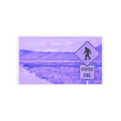 Bigfoot Crossing Business Cards — Novelty Outdoor-Themed Networking Cards