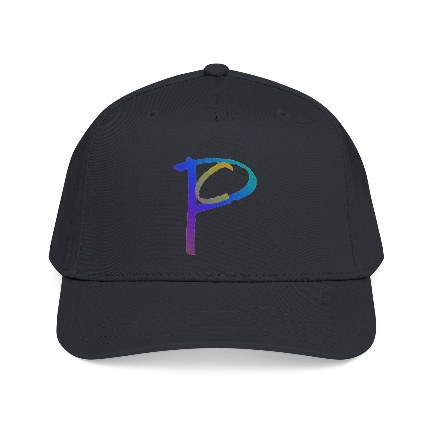 P Rainbow Gradient 'P' Embroidered Baseball Cap