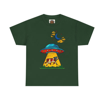 Alien UFO Cow Abduction T-Shirt