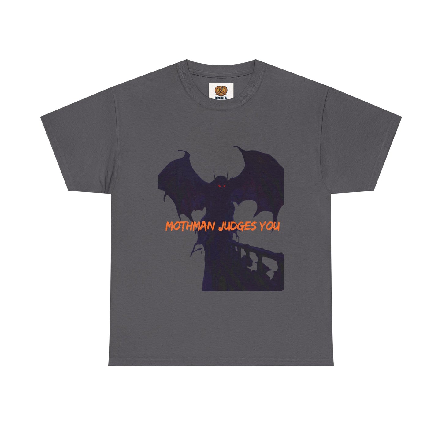 Mothman Judges You T‑Shirt — Cryptid Silhouette Graphic Tee