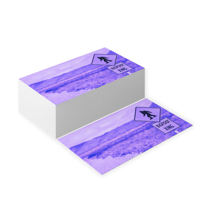 Bigfoot Crossing Business Cards — Novelty Outdoor-Themed Networking Cards