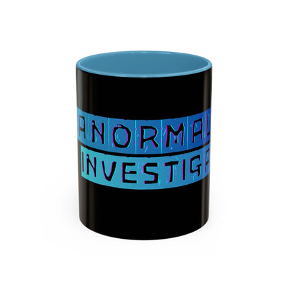 Paranormal Investigator Accent Coffee Mug – Blue Ribbon Design (11/15oz)