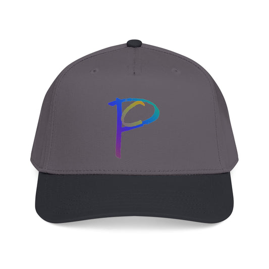 P Rainbow Gradient 'P' Embroidered Baseball Cap