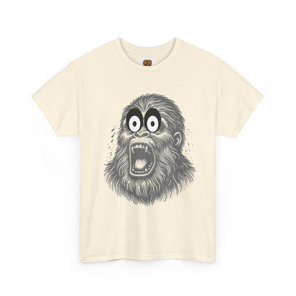 Screaming Ape Graphic Tee — Retro Monochrome Primate Design