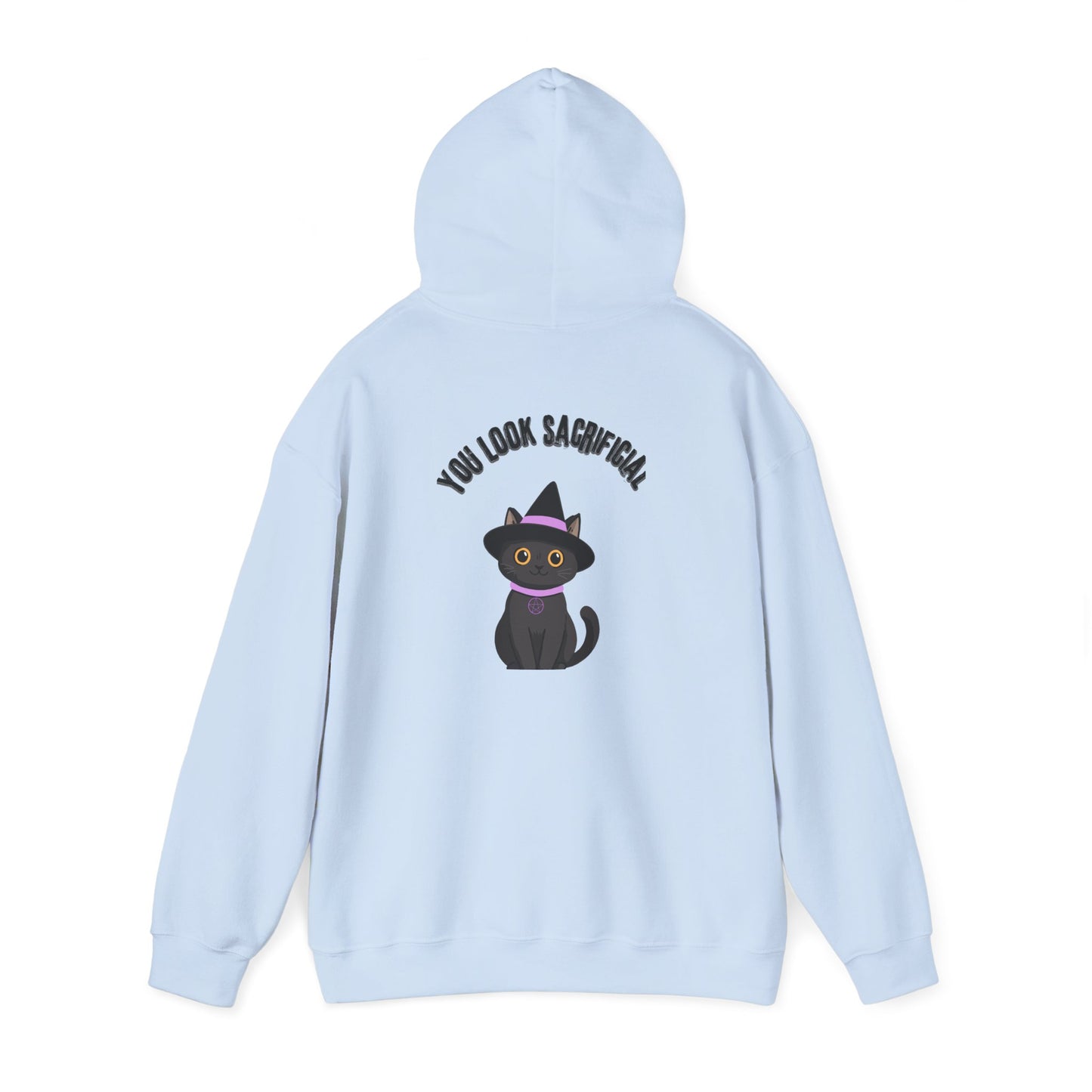 Witch Cat Hoodie – "You Look Purrrfect" Cute Black Cat Halloween Sweatshirt