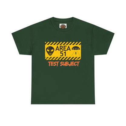 Area 51 Test Subject T-Shirt — Alien Warning Graphic Tee