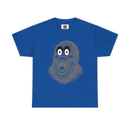Screaming Ape Graphic Tee — Retro Monochrome Primate Design