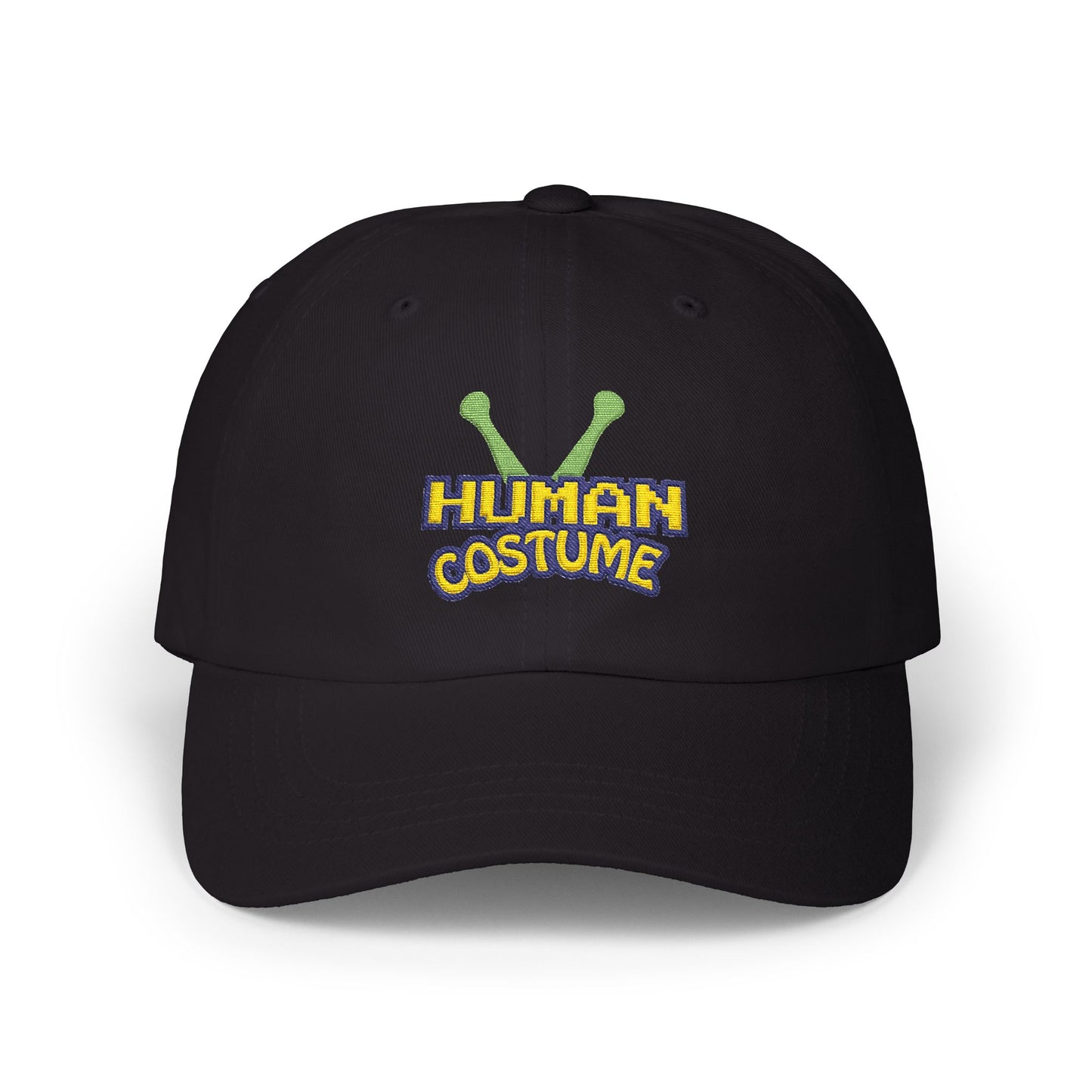 Dad Cap — 'Human Costume' Alien Antenna Embroidered Hat
