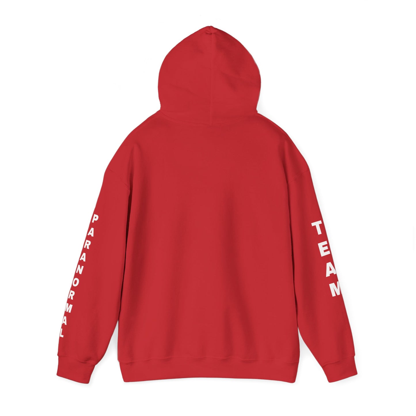 Paranormal Team Hoodie – Black Sleeve Print Hooded Sweatshirt