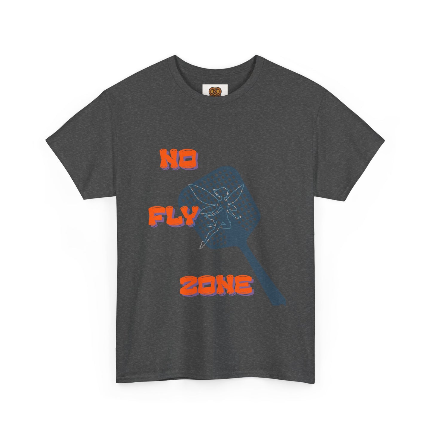 No Fly Zone T‑Shirt — Retro Mosquito Swatter Graphic Tee