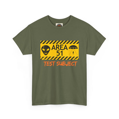 Area 51 Test Subject T-Shirt — Alien Warning Graphic Tee