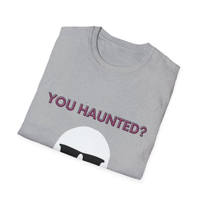 You Haunted? Ghost Graphic T-Shirt — Funny Halloween Tee with Sunglasses Ghost