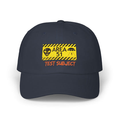 Area 51 'Test Subject' Dad Cap – Alien Warning Embroidered Hat