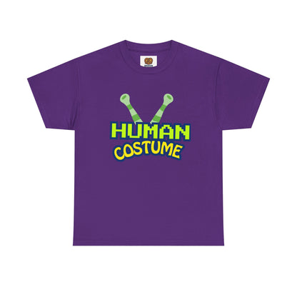 Alien Antenna "Human Costume" T‑Shirt — Funny Sci‑Fi Halloween Tee
