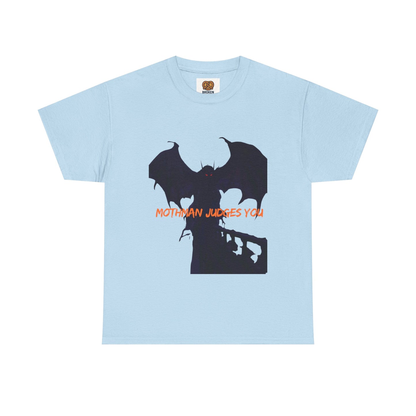 Mothman Judges You T‑Shirt — Cryptid Silhouette Graphic Tee