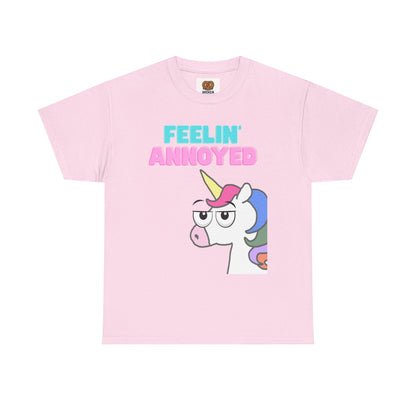 Feelin' Annoyed Unicorn T-Shirt — Funny Cute Graphic Tee for Sarcastic Gifts