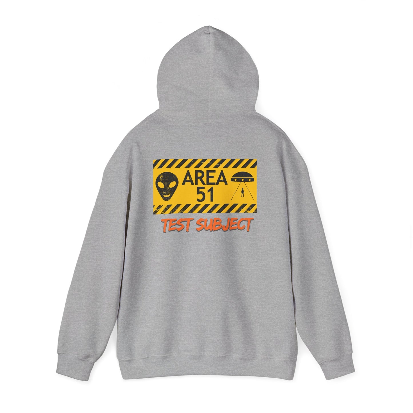 Area 51 Test Subject Hoodie — Alien Graphic Hooded Sweatshirt