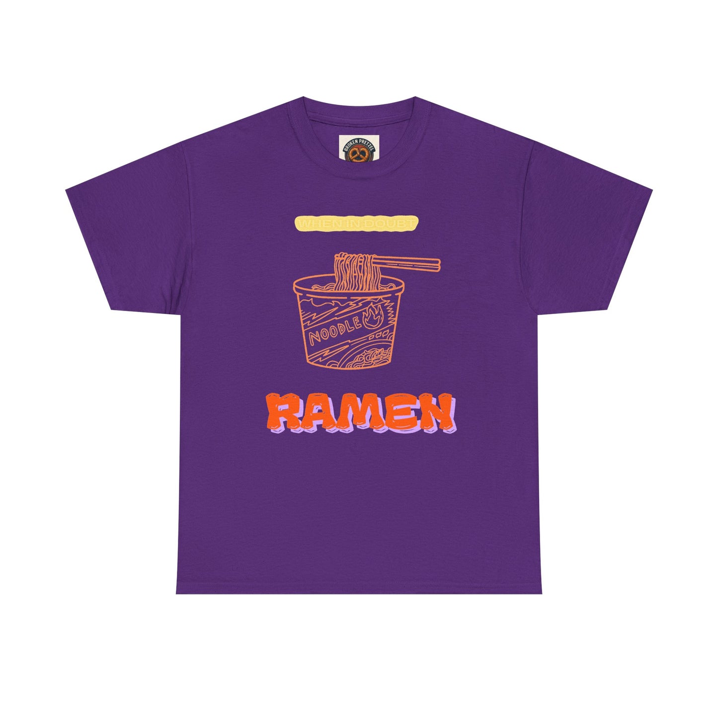 Ramen Cup Graphic Tee – Retro Noodle Illustration Casual T-Shirt
