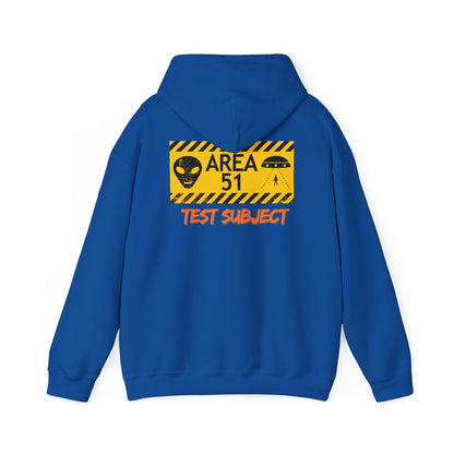 Area 51 Test Subject Hoodie — Alien Graphic Hooded Sweatshirt