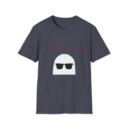 You Haunted? Ghost Graphic T-Shirt — Funny Halloween Tee with Sunglasses Ghost
