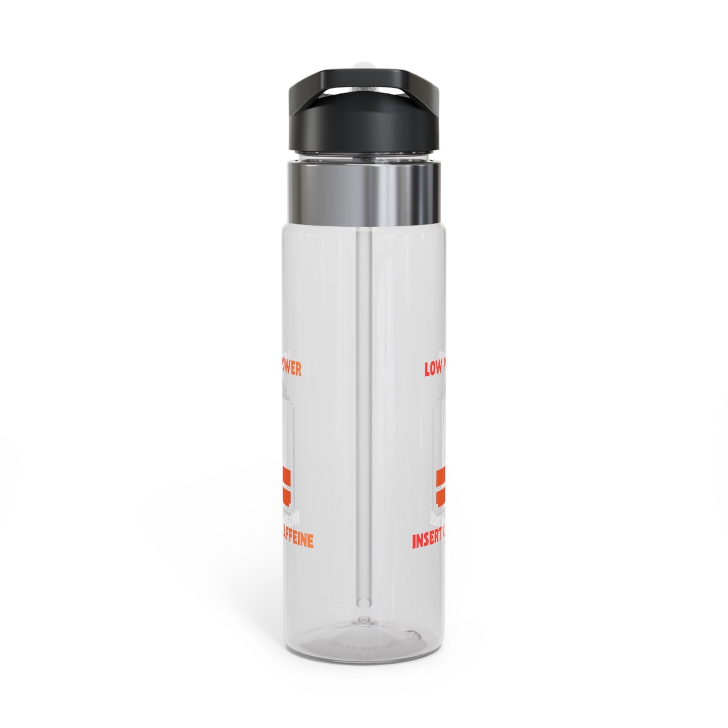20oz Tritan Sport Bottle — 'Low Power / Insert Caffeine' Printed Hydration Bottle