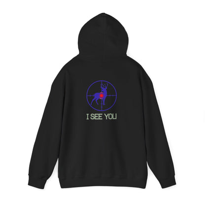 I See You Buck Deer Hoodie – Hunting Target Graphic Sweatshirt
