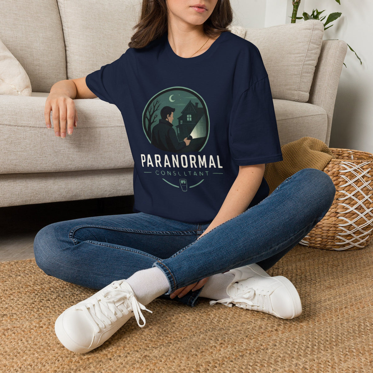 Paranormal Consultant T-Shirt — Ghost Hunter Illustration Tee