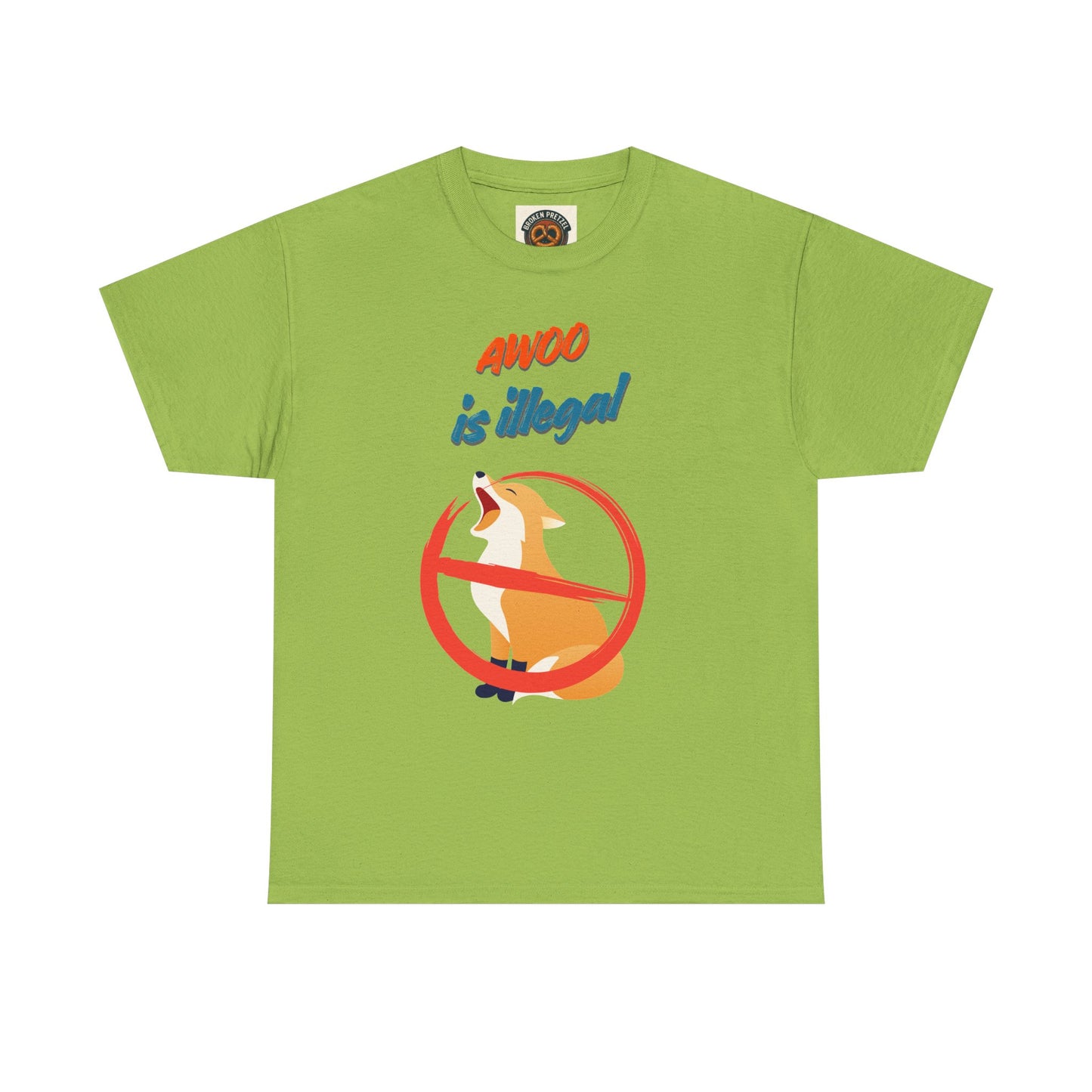 Graphic Tee — "Awoo Is Illegal" Corgi Protest Shirt
